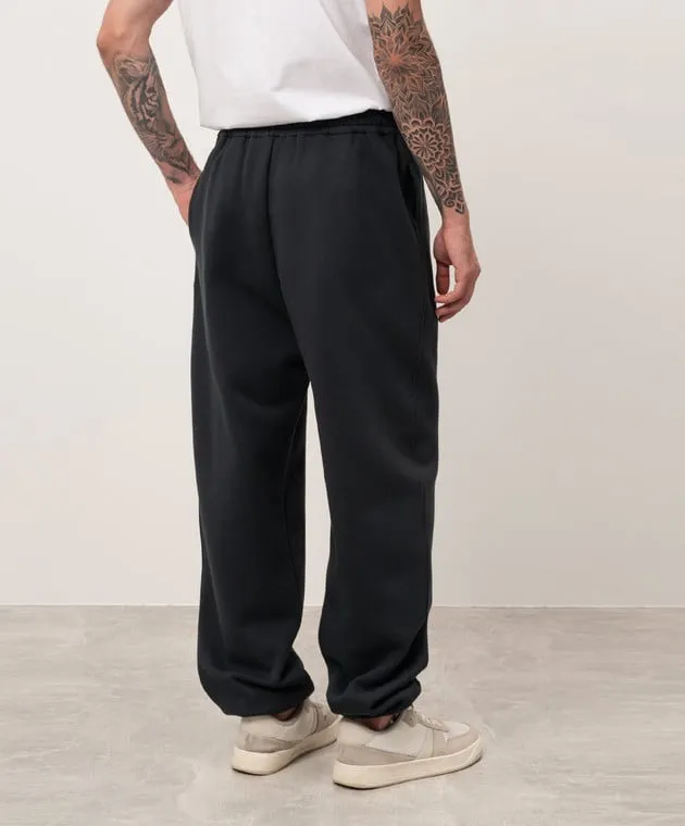 Y Project Black joggers EVERGREEN with a print