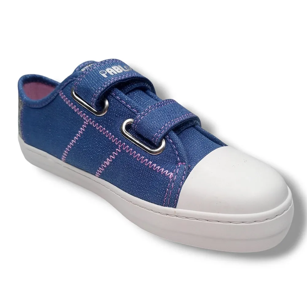 Zapatilla Lona Sneakers Pablosky 941720 MARINO CORDONETS